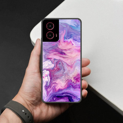 Motorola Moto G45 Cover - Colorful Marble Series - HQ Premium Shine Durable Shatterproof Case