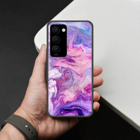 Tecno Camon 18 Premier Cover - Colorful Marble Series - HQ Premium Shine Durable Shatterproof Case
