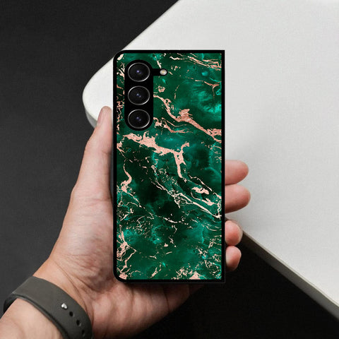Samsung Galaxy Z Fold 5 5G Cover - Colorful Marble Series - HQ Premium Shine Durable Shatterproof Case