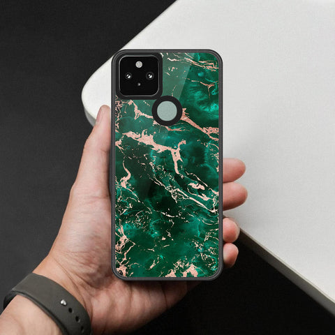 Google Pixel 5 XL Cover - Colorful Marble Series - HQ Premium Shine Durable Shatterproof Case