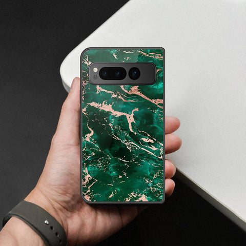 Google Pixel Fold Cover - Colorful Marble Series - HQ Premium Shine Durable Shatterproof Case