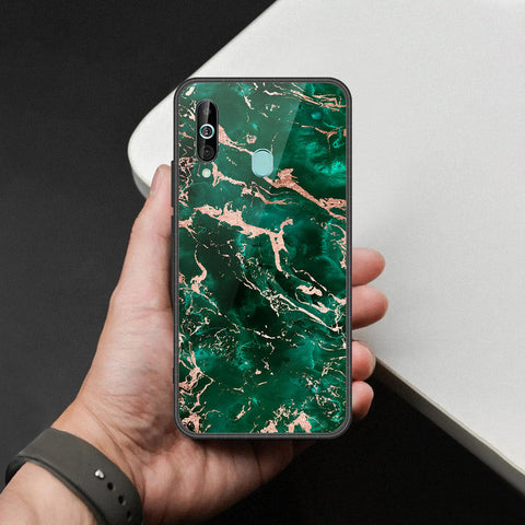 Samsung Galaxy A60 Cover - Colorful Marble Series - HQ Premium Shine Durable Shatterproof Case