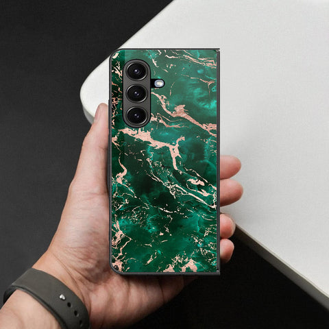 Samsung Galaxy Z Fold 7 Cover - Colorful Marble Series - HQ Premium Shine Durable Shatterproof Case
