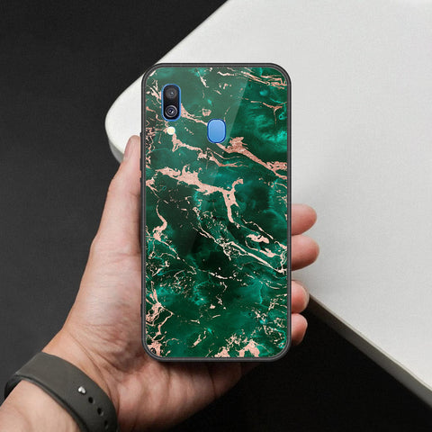 Samsung Galaxy M20 Cover - Colorful Marble Series - HQ Premium Shine Durable Shatterproof Case