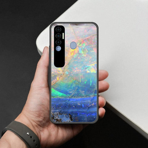Tecno Spark 7 Pro Cover - Colorful Marble Series - HQ Premium Shine Durable Shatterproof Case