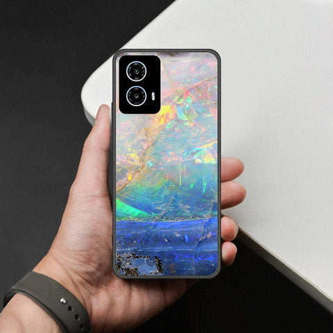 Motorola Moto G35 Cover - Colorful Marble Series - HQ Premium Shine Durable Shatterproof Case