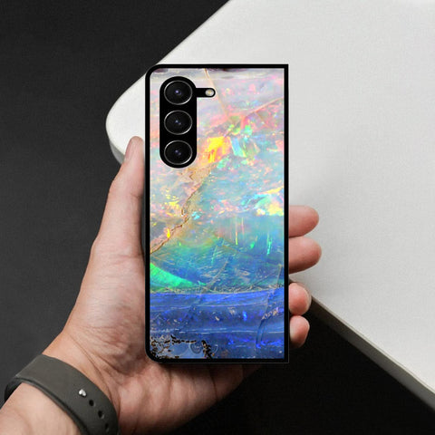 Samsung Galaxy Z Fold 5 5G Cover - Colorful Marble Series - HQ Premium Shine Durable Shatterproof Case