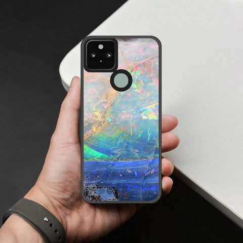 Google Pixel 5 XL Cover - Colorful Marble Series - HQ Premium Shine Durable Shatterproof Case