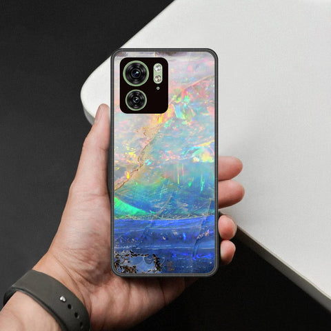 Motorola Edge 40 Cover - Colorful Marble Series - HQ Premium Shine Durable Shatterproof Case