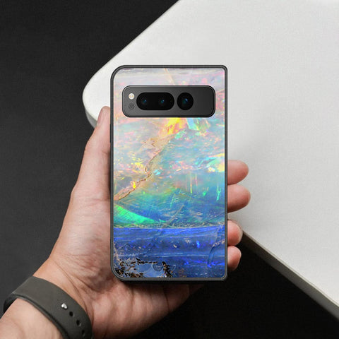 Google Pixel Fold Cover - Colorful Marble Series - HQ Premium Shine Durable Shatterproof Case
