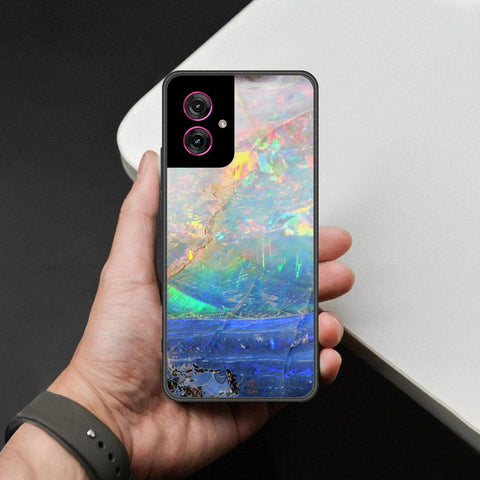 Motorola Moto G55 Cover - Colorful Marble Series - HQ Premium Shine Durable Shatterproof Case