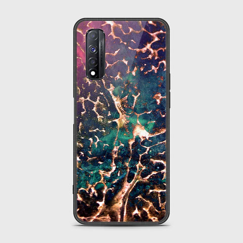 Realme Narzo 30 Cover- Colorful Marble Series - HQ Premium Shine Durable Shatterproof Case