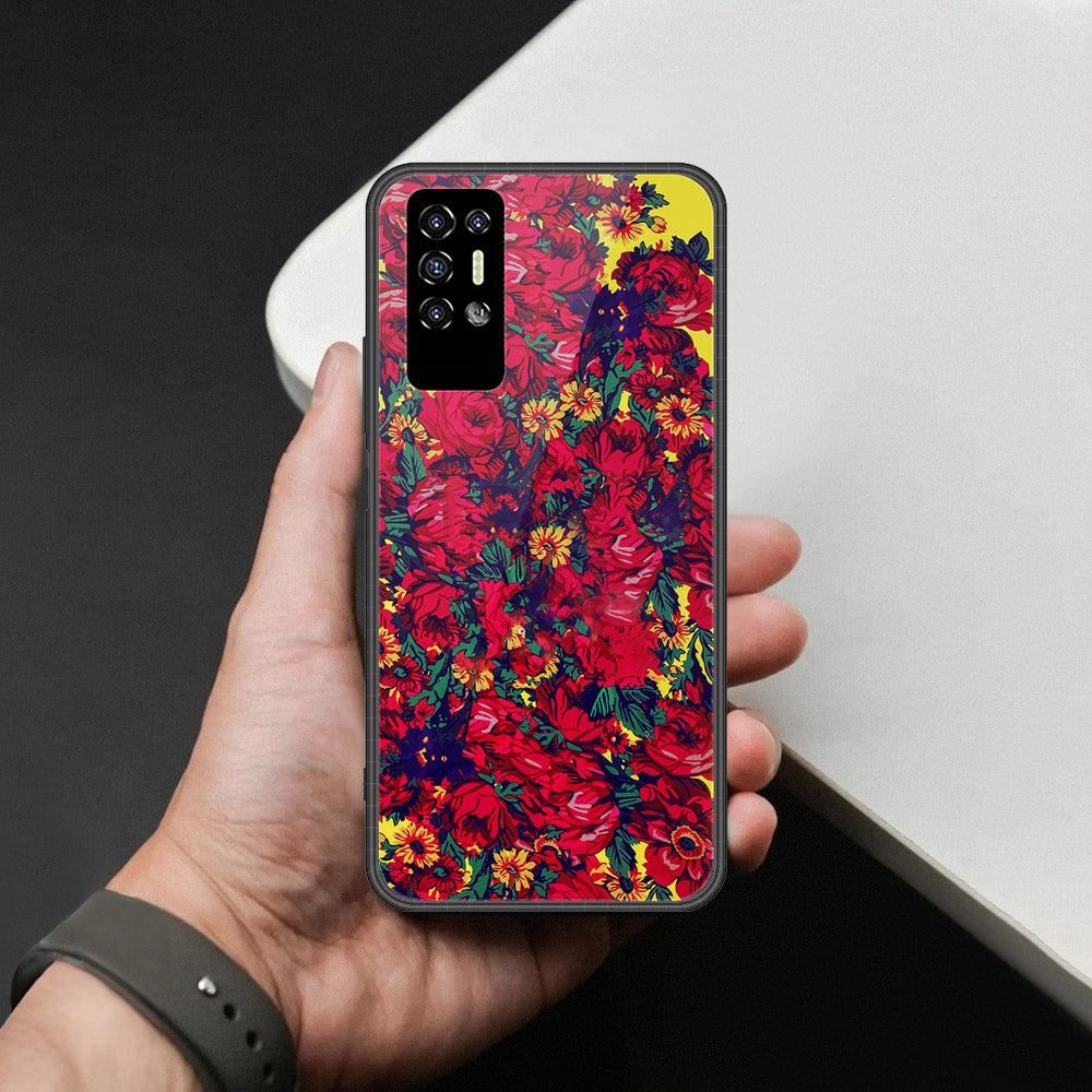 Tecno Pova 2 Cover - Foral Series - HQ Premium Shine Durable Shatterproof Case