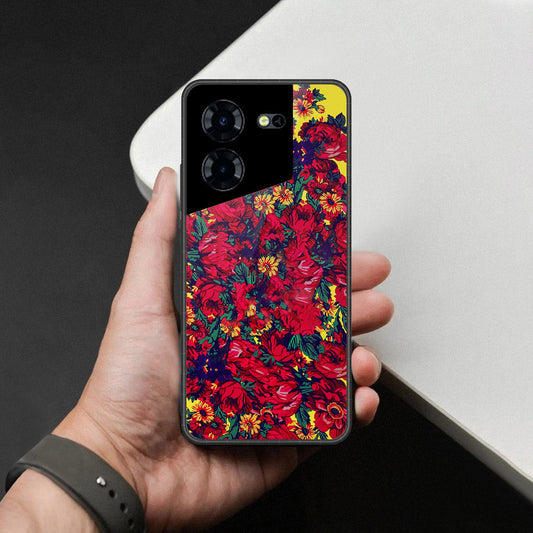 Tecno Pova 5 Cover - Foral Series - HQ Premium Shine Durable Shatterproof Case