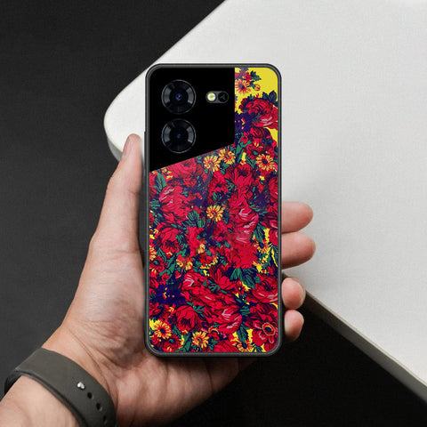 Tecno Pova 5 Cover - Foral Series - HQ Premium Shine Durable Shatterproof Case