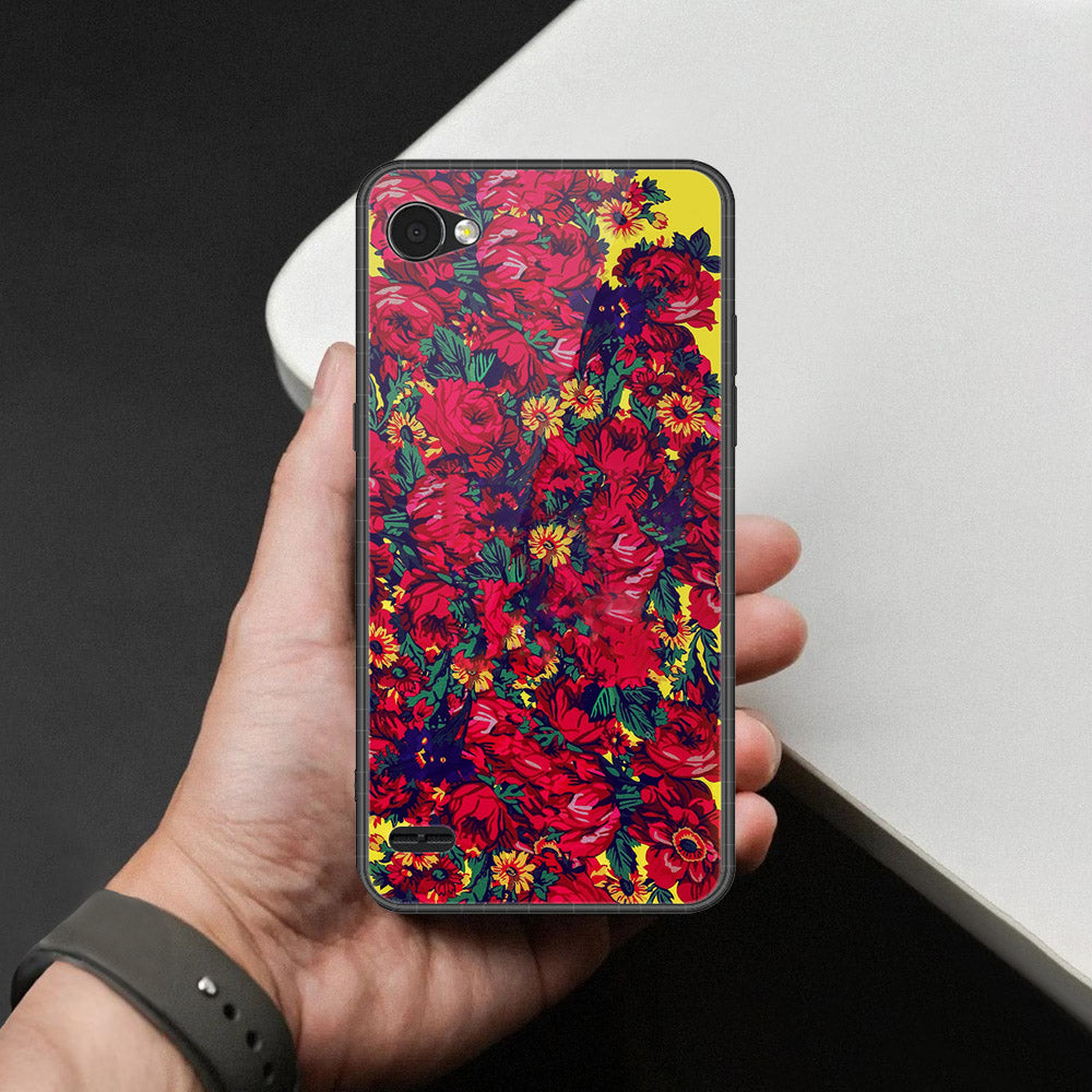 LG Q6 Cover - Foral Series - HQ Premium Shine Durable Shatterproof Case