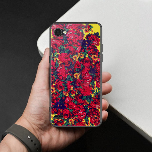 LG Q6 Cover - Foral Series - HQ Premium Shine Durable Shatterproof Case