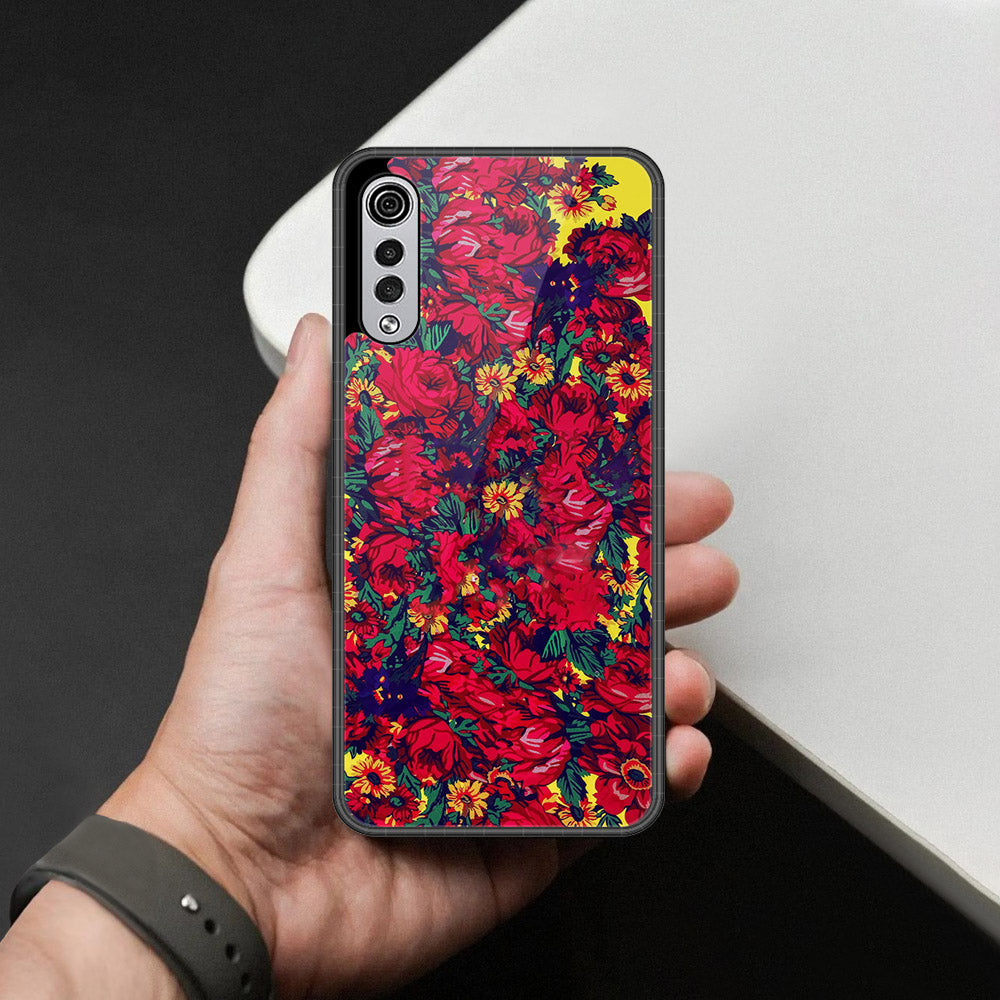 LG Velvet Cover - Foral Series - HQ Premium Shine Durable Shatterproof Case