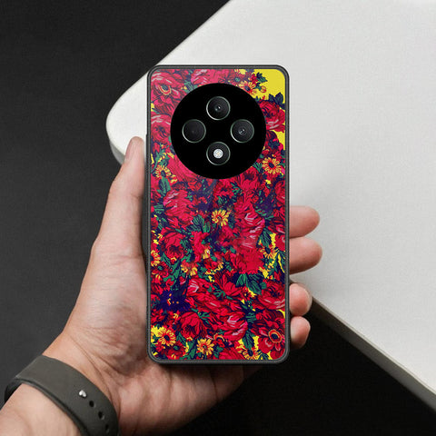 Oppo Reno 12F Cover - Foral Series - HQ Premium Shine Durable Shatterproof Case