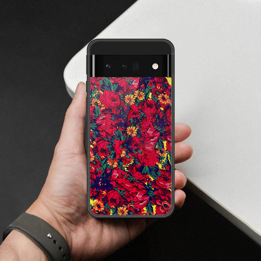 Google Pixel 6 Pro Cover - Foral Series - HQ Premium Shine Durable Shatterproof Case