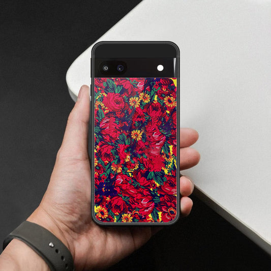 Google Pixel 6a Cover - Foral Series - HQ Premium Shine Durable Shatterproof Case