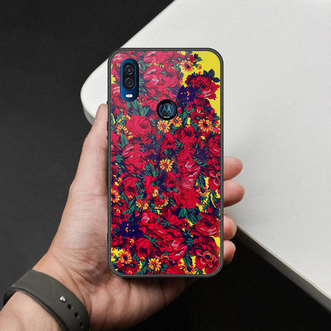 Motorola One Vision Cover - Foral Series - HQ Premium Shine Durable Shatterproof Case