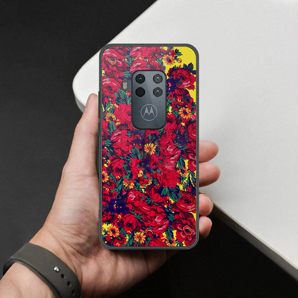 Motorola One Zoom Cover - Foral Series - HQ Premium Shine Durable Shatterproof Case