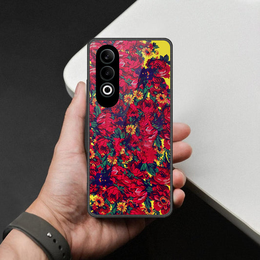 Oppo K12 Plus Cover - Foral Series - HQ Premium Shine Durable Shatterproof Case