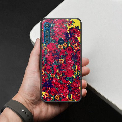 Motorola One Fusion Plus Cover - Foral Series - HQ Premium Shine Durable Shatterproof Case