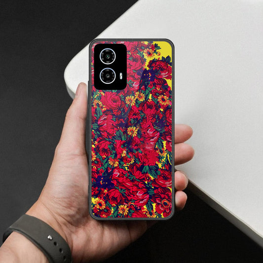 Motorola Moto G35 Cover - Foral Series - HQ Premium Shine Durable Shatterproof Case