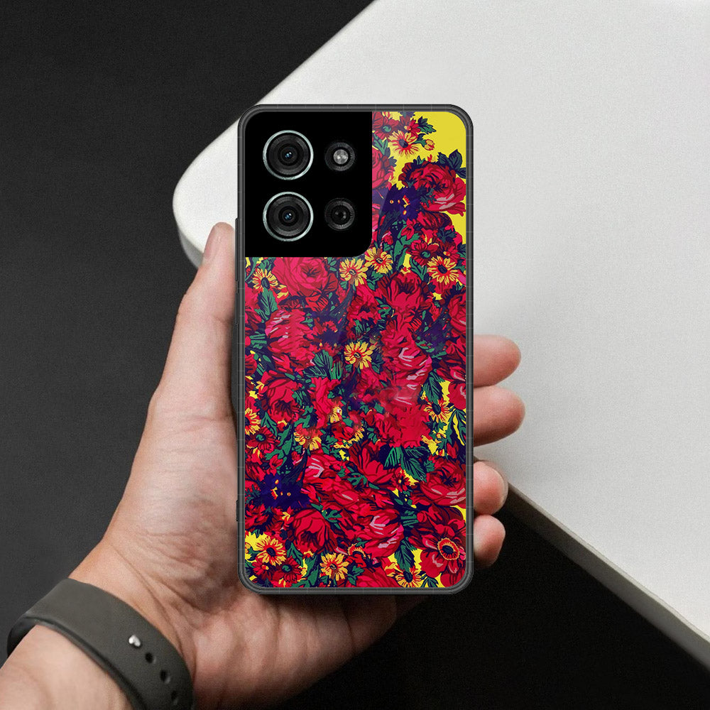 Motorola Moto G75 Cover - Foral Series - HQ Premium Shine Durable Shatterproof Case