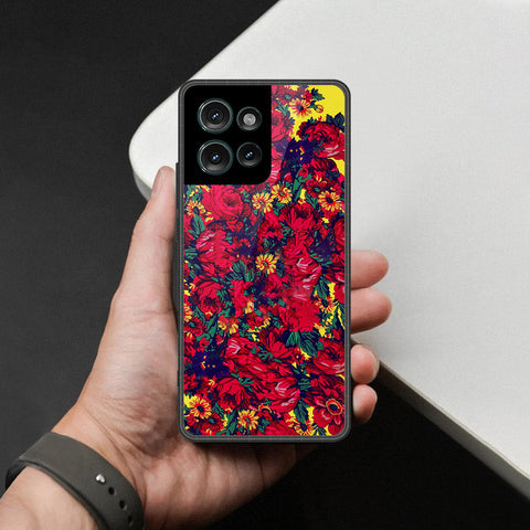 Motorola Edge 50 Cover - Foral Series - HQ Premium Shine Durable Shatterproof Case