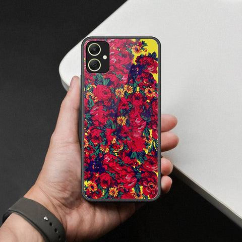Samsung Galaxy F14 Cover - Foral Series - HQ Premium Shine Durable Shatterproof Case