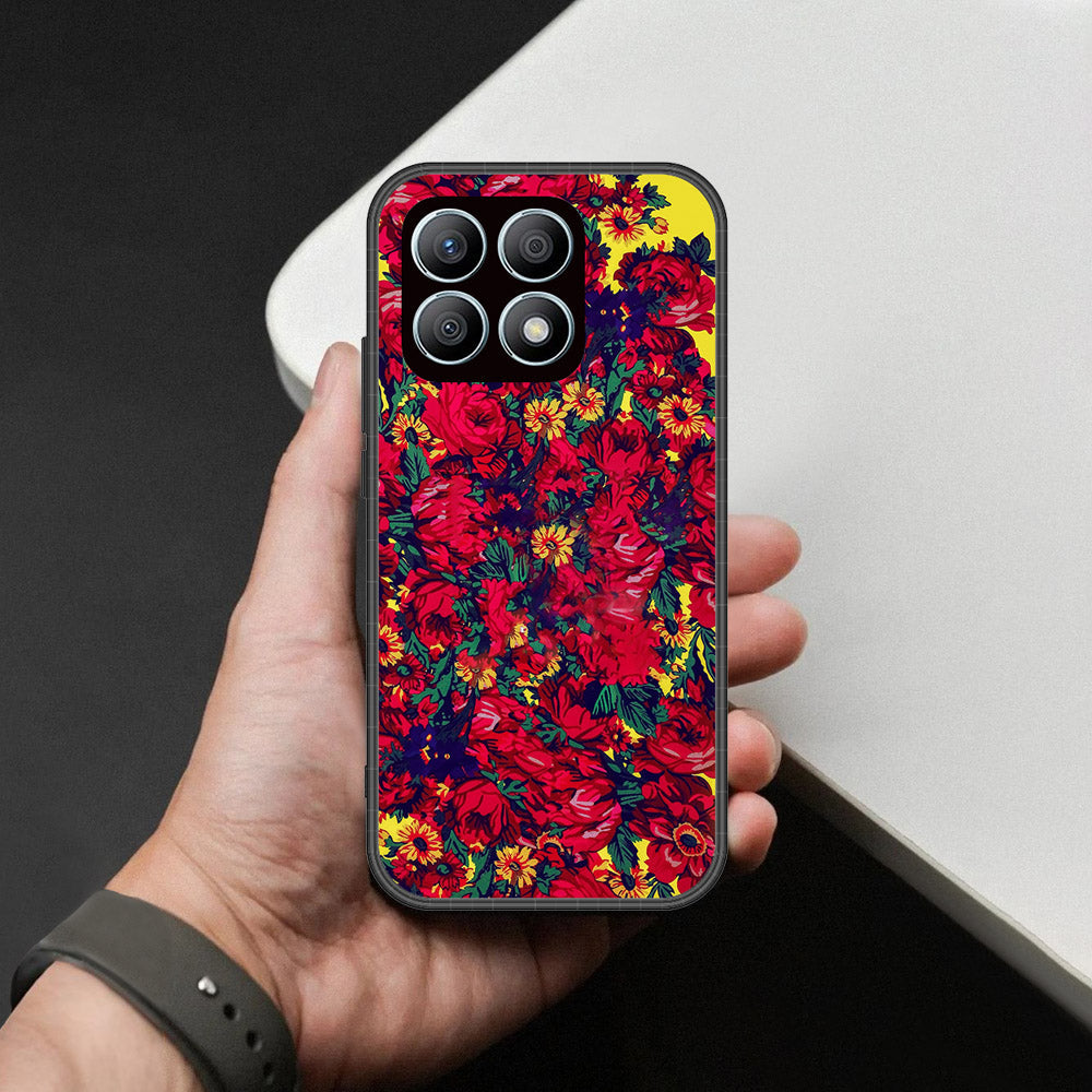 Honor X8a Cover - Foral Series - HQ Premium Shine Durable Shatterproof Case