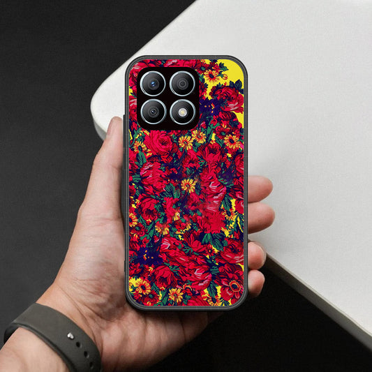 Honor X8a Cover - Foral Series - HQ Premium Shine Durable Shatterproof Case