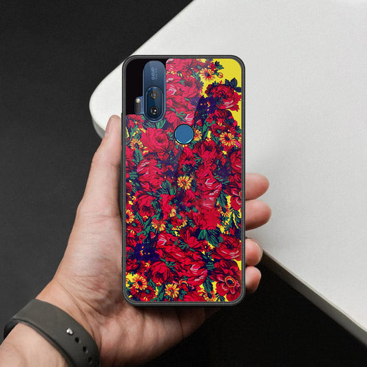 Motorola One Hyper Cover - Foral Series - HQ Premium Shine Durable Shatterproof Case