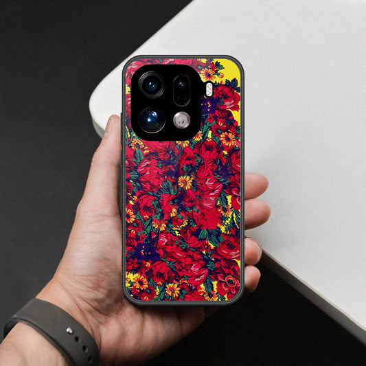 Oppo Find X9 Pro Cover - Foral Series - HQ Premium Shine Durable Shatterproof Case