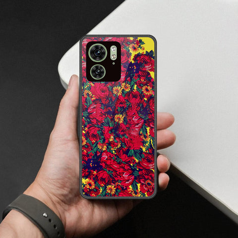Motorola Edge 40 Cover - Foral Series - HQ Premium Shine Durable Shatterproof Case