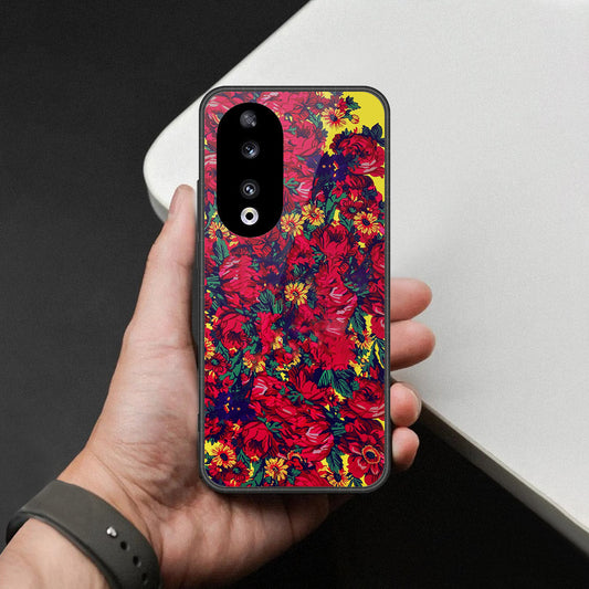 Honor 90 Cover - Foral Series - HQ Premium Shine Durable Shatterproof Case