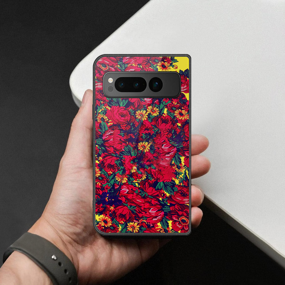 Google Pixel Fold Cover - Foral Series - HQ Premium Shine Durable Shatterproof Case