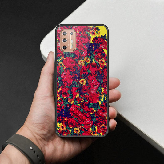 Motorola Moto G9 Plus Cover - Foral Series - HQ Premium Shine Durable Shatterproof Case