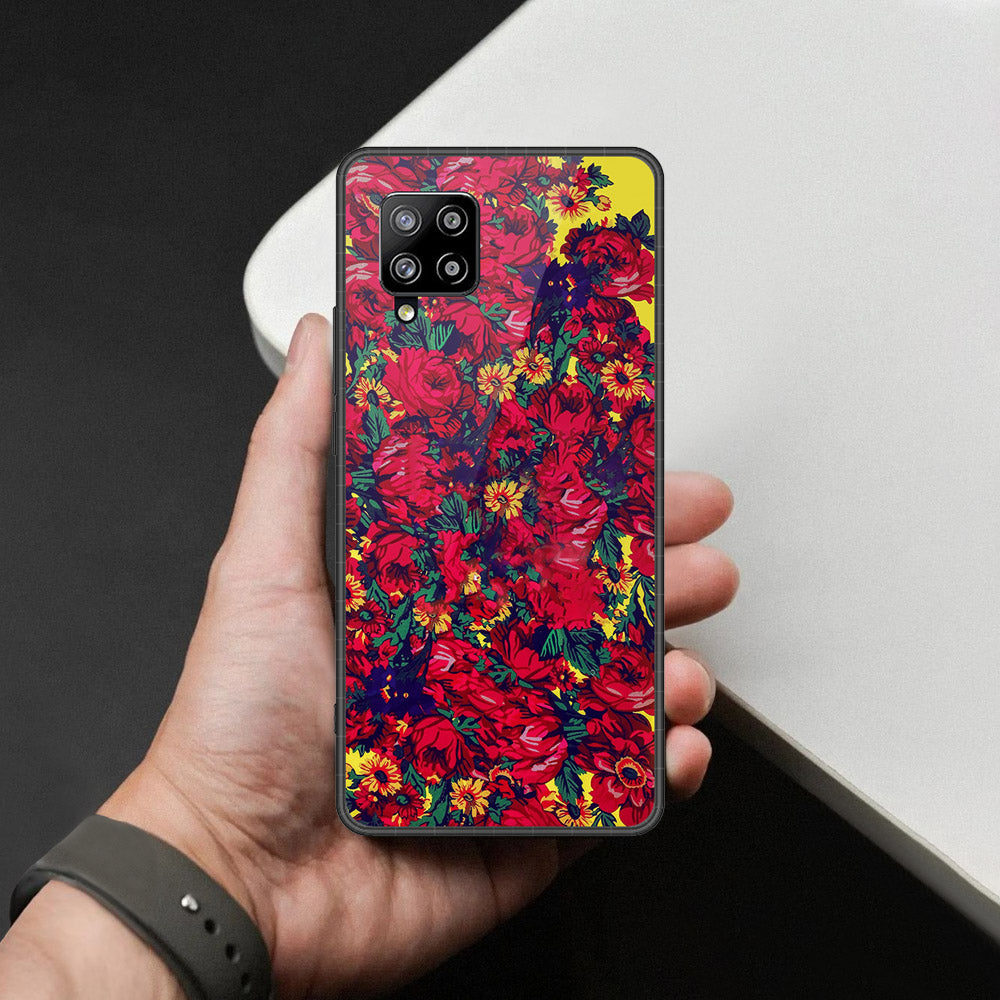 Samsung Galaxy M42 5G Cover - Foral Series - HQ Premium Shine Durable Shatterproof Case
