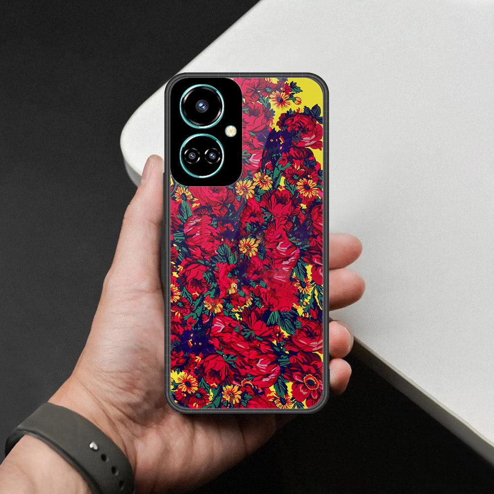 Tecno Camon 19 Pro Cover - Foral Series - HQ Premium Shine Durable Shatterproof Case