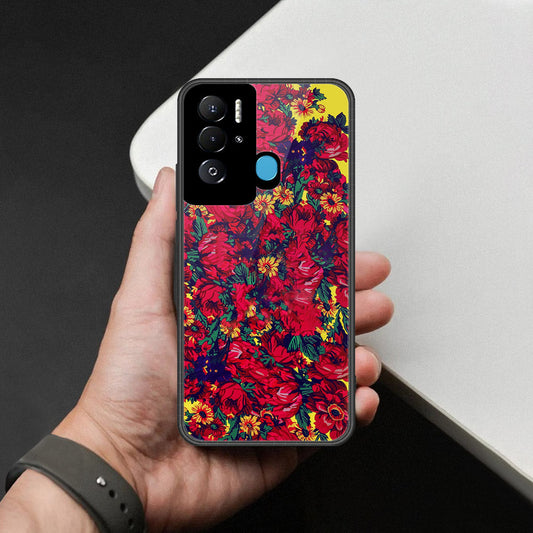Tecno Pova Neo Cover - Foral Series - HQ Premium Shine Durable Shatterproof Case