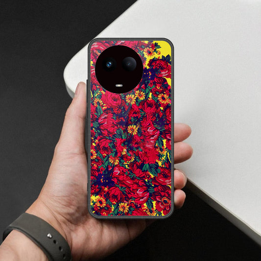 Realme 11 5G Cover - Foral Series - HQ Premium Shine Durable Shatterproof Case
