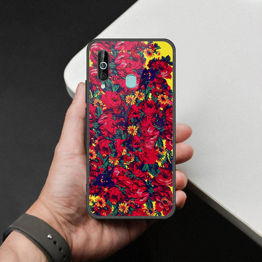 Samsung Galaxy M40 Cover - Foral Series - HQ Premium Shine Durable Shatterproof Case