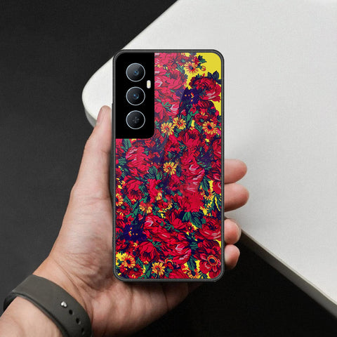Realme C65 Cover - Foral Series - HQ Premium Shine Durable Shatterproof Case
