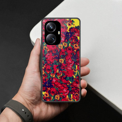Realme 10 Pro Plus Cover - Foral Series - HQ Premium Shine Durable Shatterproof Case
