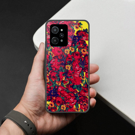 Realme C31 Cover - Foral Series - HQ Premium Shine Durable Shatterproof Case
