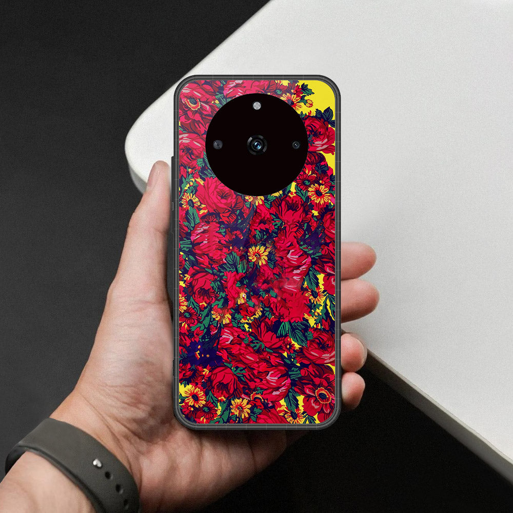 Realme 11 4G (China) Cover - Foral Series - HQ Premium Shine Durable Shatterproof Case